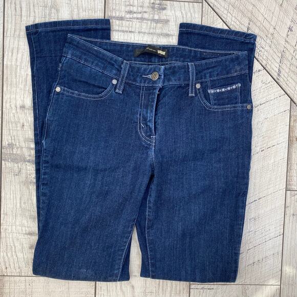 Levi's Women's Mid Rise Skinny Jeans Size 27 x 32 Embroidered Embellished - Picture 9 of 13